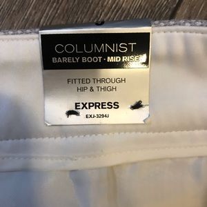 NWT EXPRESS COLUMNIST Barely Boot mid rise Gray 6s